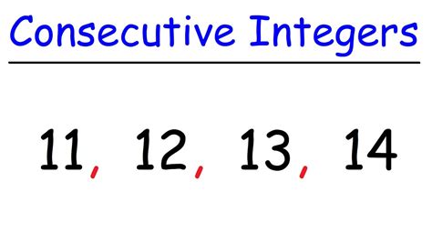 what does consecutive integers mean|Definition, Examples .